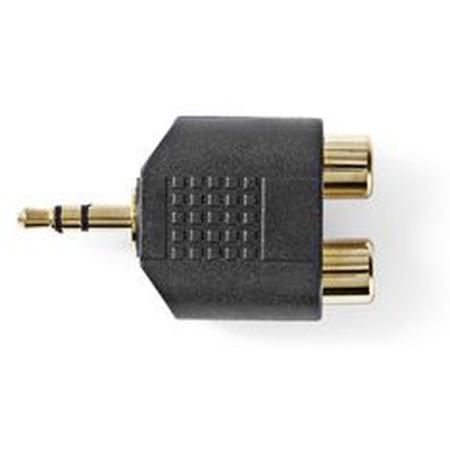 Nedis Stereo Audio Adapter 3.5mm M-2X RCA F 10 Pieces BK
