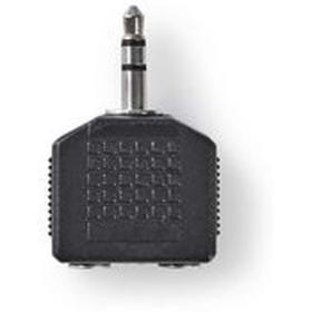 Nedis Stereo Audio Adapter 3.5mm M-2X 3.5mm F 10 Pieces BK