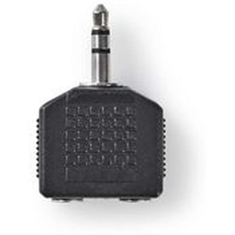 Nedis Stereo Audio Adapter 3.5mm M-2X 3.5mm F 10 Pieces BK