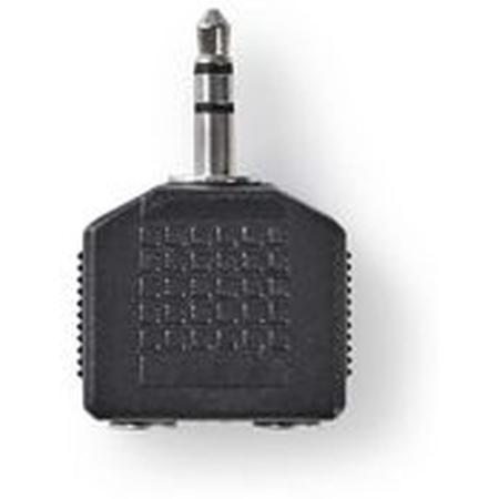Nedis Stereo Audio Adapter 3.5mm M-2X 3.5mm F 10 Pieces BK
