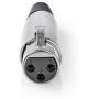 Nedis XLR-Connector XLR 3-PINS F 25 Pieces Metal