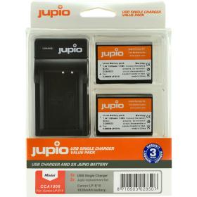 Jupio Kit: 2X Battery LP-E10 + USB Single Charger