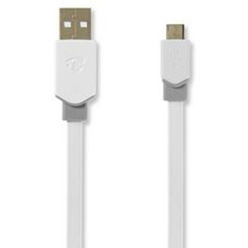 Nedis Cable USB 2.0 A M - Micro-B M 1.0m WH