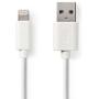 Nedis SYNC And Charge-Cable Apple Lightning-USB-A M 3.0m WH