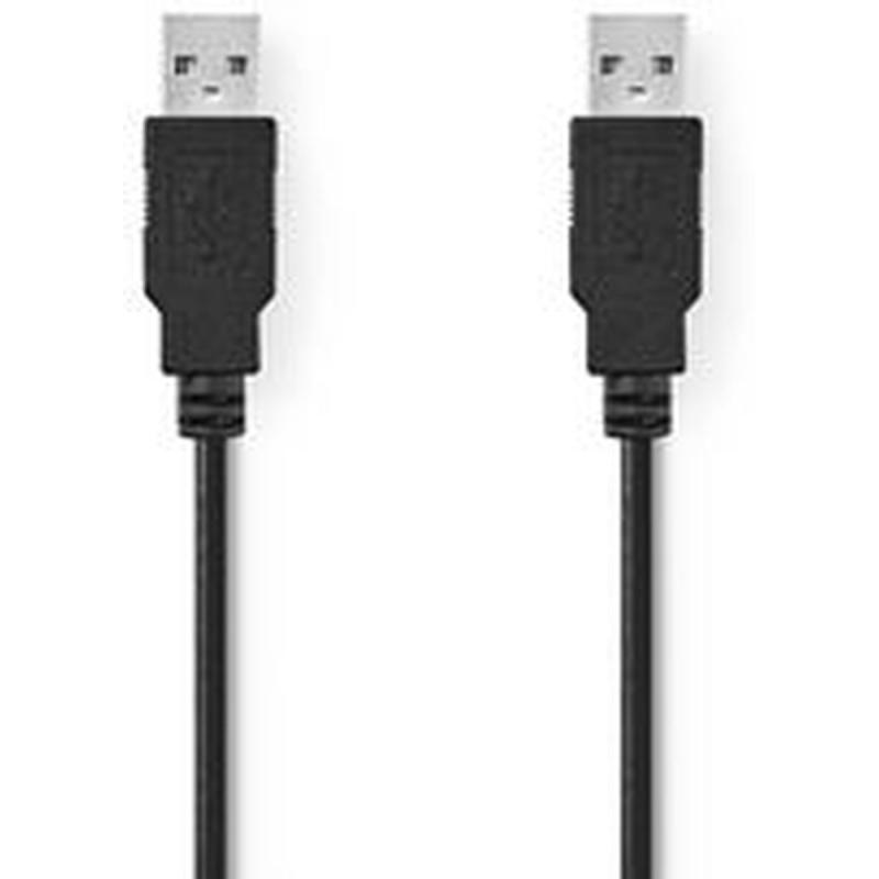 Nedis USB 2.0-CABLE A M-A M 2.0m BK