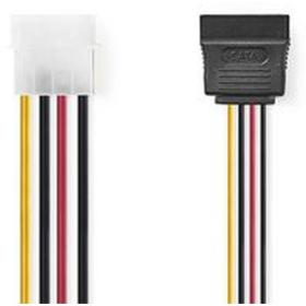 Nedis Interne PWR Cord Molex M-2X SATA 15-PINS F 0.15m Div