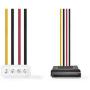 Nedis Interne PWR Cord Molex M-2X SATA 15-PINS F 0.15m Div