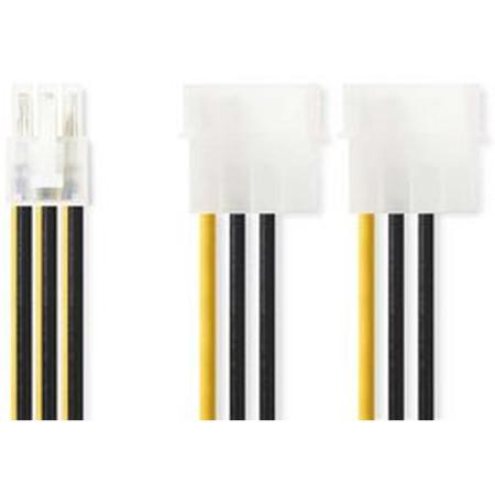 Nedis Interne PWR Cord 2X Molex M-PCI Express F 0.15m Div
