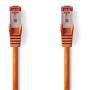 Nedis CAT6 S/FTP-Network Cable RJ45M-RJ45M 0.15m Orange