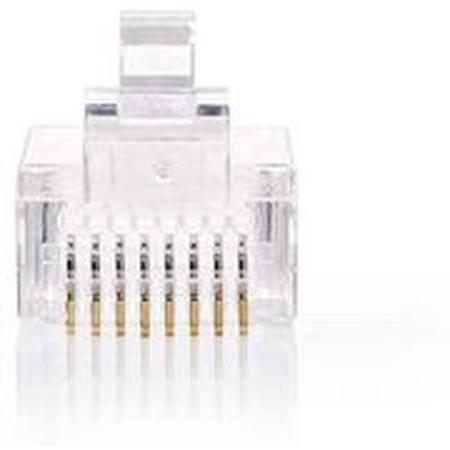 Nedis NTWK Conn RJ45M-FOR Solid CAT5 UTP-CBLS 10pcs Trans.