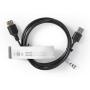 Nedis Cable USB 2.0 A M-USB A F 2.0m BK