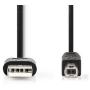 Nedis Cable USB 2.0 A M-USB-B M 1.0m BK