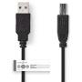 Nedis Cable USB 2.0 A M-USB-B M 1.0m BK