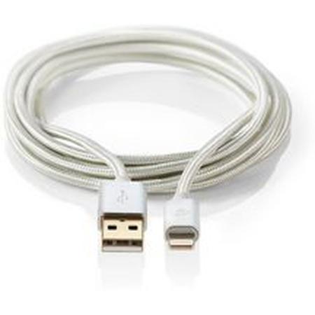 Nedis Data Cable Apple Lightning 8-PINS M-USB A M 3m Alu