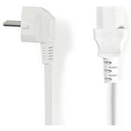 Nedis Power Cable Schuko M Angled-IEC-320-C13 10m WH