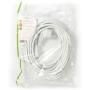Nedis Power Cable Schuko M Angled-IEC-320-C13 10m WH