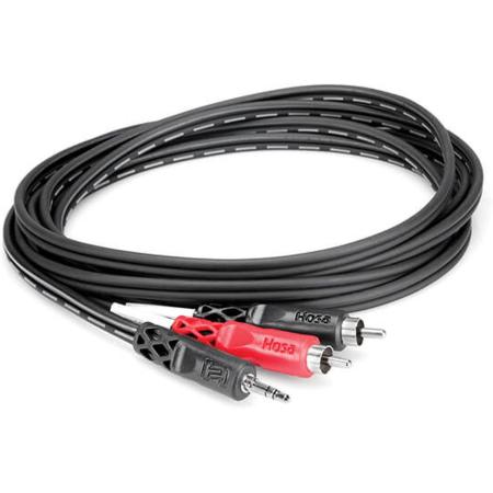 Hosa CMR-210 Stereo Breakout 3.5mm TRS To Dual RCA 10 FT