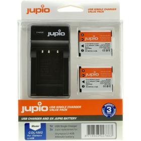 Jupio Kit: 2X Batt Li-40B/42B/NP45/D-LI63/EL10 + USB S.CH.