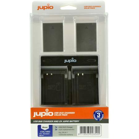 Jupio Kit: 2X Battery PS-BLN1 BLN-1 + USB Dual Charger