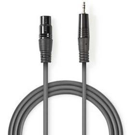 Nedis XLR-Audio Cable XLR 3-PINS M-3.5mm M 1.5m Grey