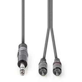 Nedis Stereo Audio Cable 6.35mm M-2X RCA M 1.5m Grey