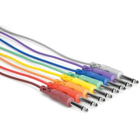 Hosa CPP-890 Unbalanced Patch Cables 1/4 In TS To Same 3 FT