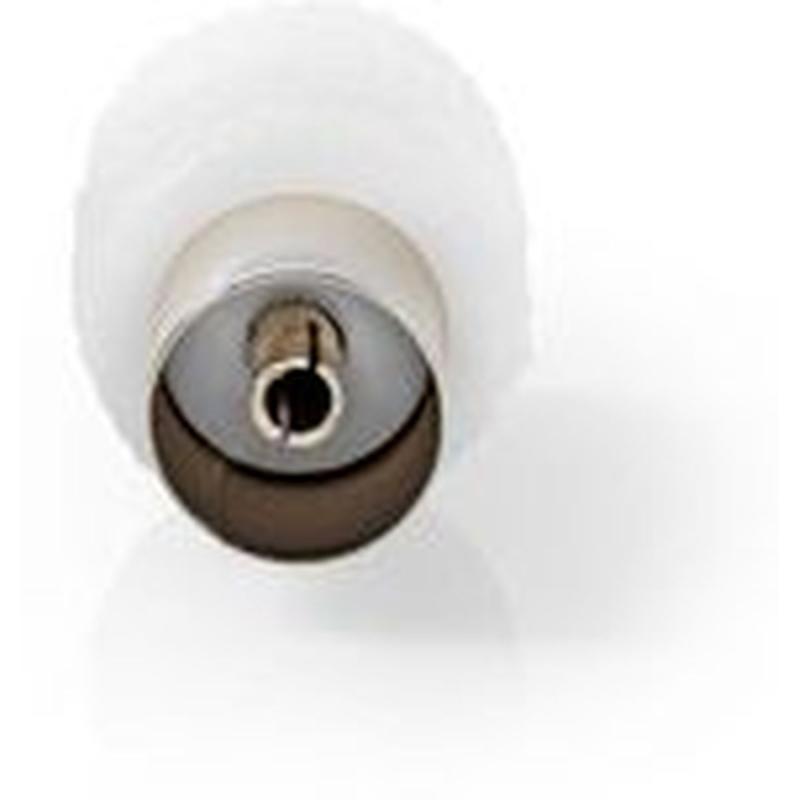 Nedis IEC (Coax)-Connector M + F-Recht 2 Pieces WH