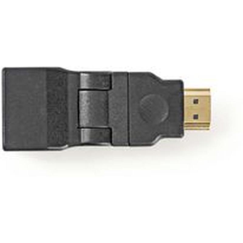 Nedis HDMI-Adapter HDMI-Connector-HDMI F Rotatable BK