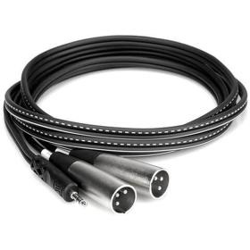 Hosa CYX-403M Stereo Breakout 3.5mm TRS To Dual XLR3M 3 M