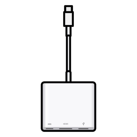 Adaptador usb-c digital Av Multiport Macbook v3 MW5M3ZM/A