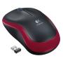 Ratón Inalámbrico Logitech M185/ Hasta 1000 DPI/ Rojo