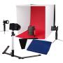 Caruba Portable Fotostudio w/ Losse LED Lampen 60x60x60cm