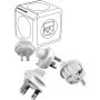 Allocacoc Travel Plugs 4X