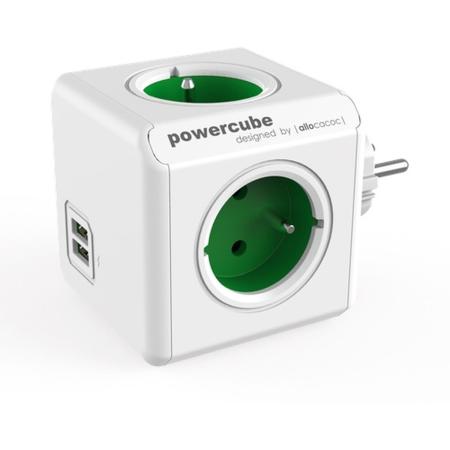 Allocacoc PowerCube Original USB Green (FR)