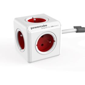 Allocacoc PowerCube Extended Red 1.5m Cable (FR)