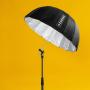 Caruba Deep Umbrella Silver/Black 85cm