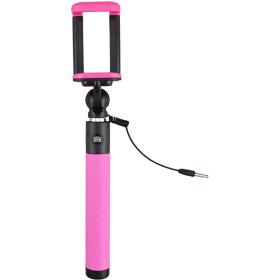 Caruba Selfie Stick Plug &amp;amp; Play Pink