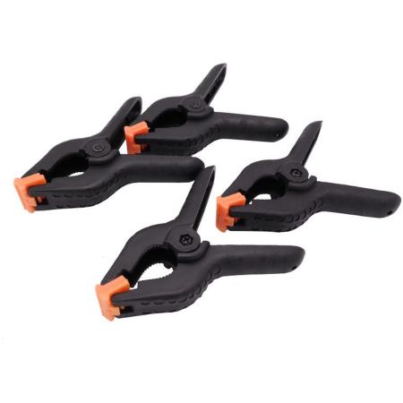 Caruba Background Clamp Black/Orange Large (4 Pieces)