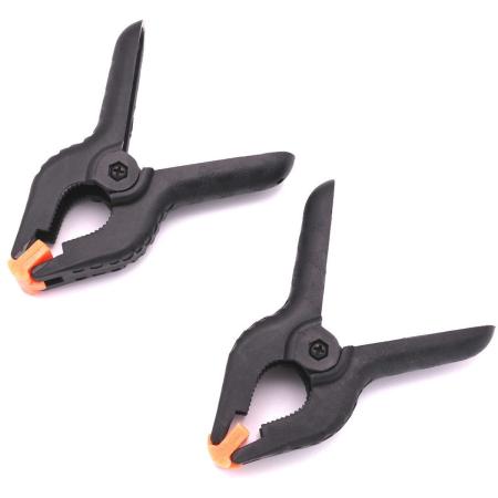 Caruba Background Clamp Black/Orange Large (2 Pieces)