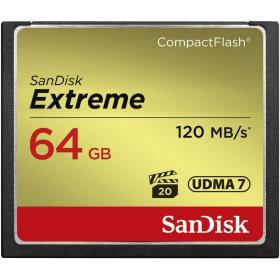 SanDisk CF Extreme 64GB 120MB/Sec 85 MB Write UDMA 7