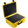 B&amp;W Outdoor.cases Type 6000 Yellow / Plukschuim