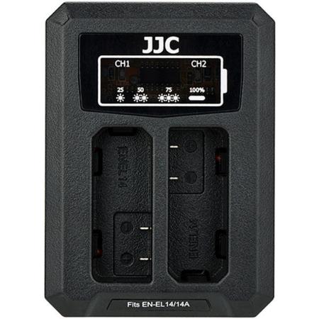 JJC DCH-ENEL14A USB Dual Charger (EN-EL14/EN-EL14A)