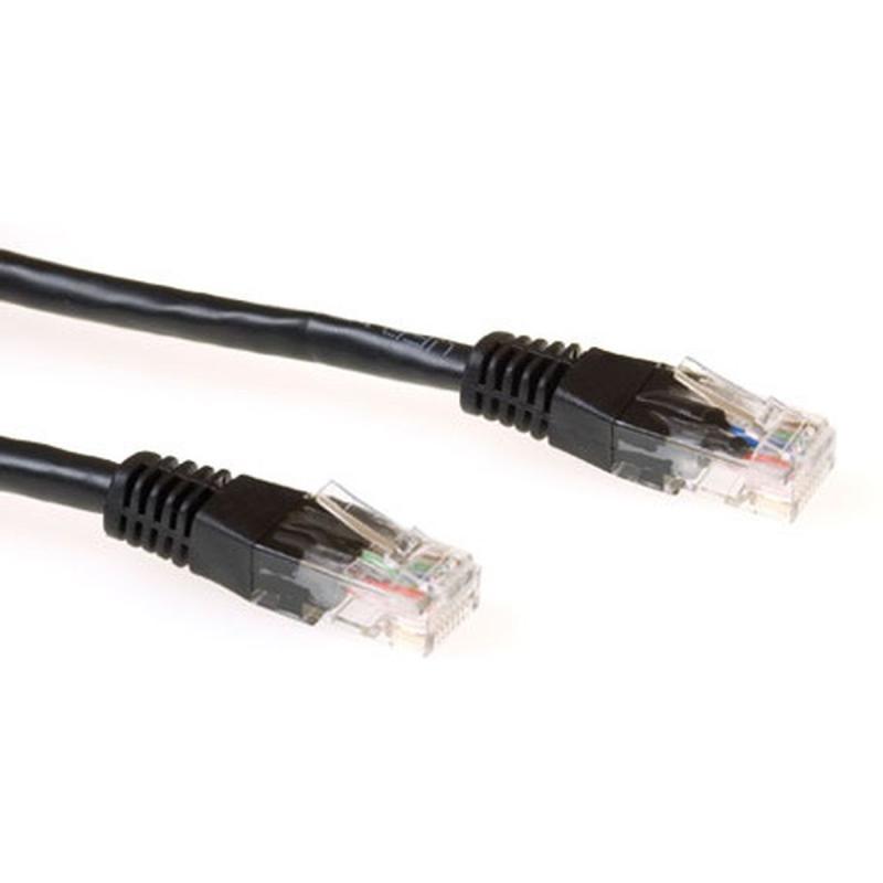 Ewent 5.0m CAT6 UTP 5m CAT6 U/UTP (UTP) Black Network Cable