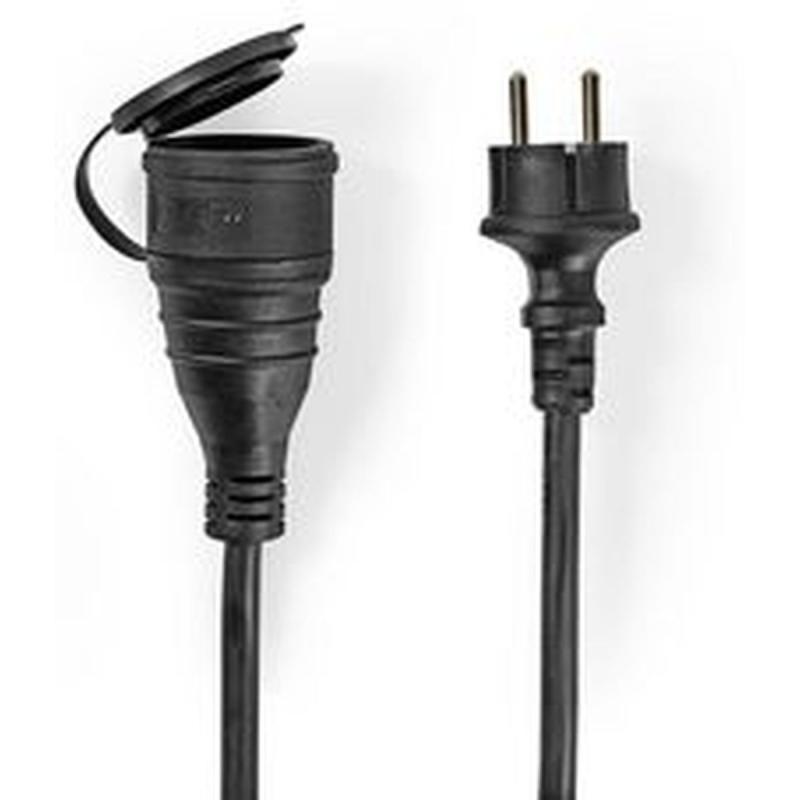 Nedis Extension Cable 20m H05VV-F 3G1.5 IP44 BK