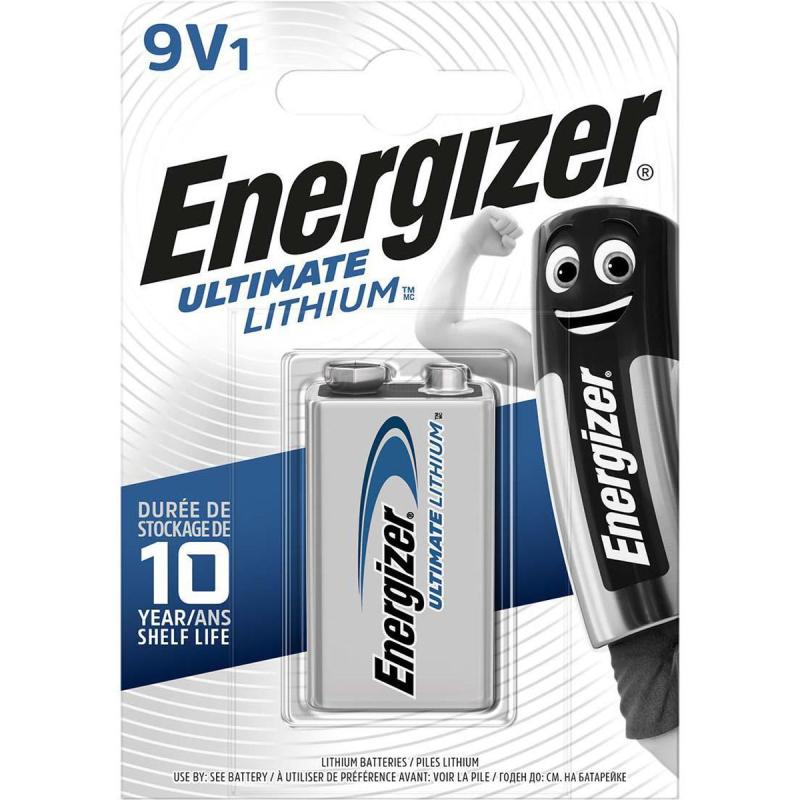 Energizer Lithium Battery 9V 9 V Ultimate 1-BLISTER