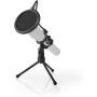 Nedis Microphone-Table Tripod | Pop-Filter | Black