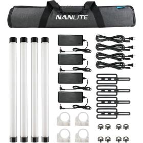 Nanlite Pavotube II 15X Quad Kit (w/ Battery)