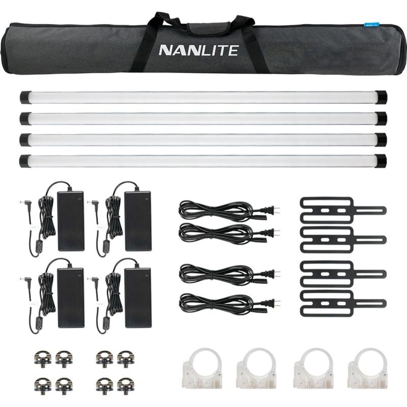 Nanlite Pavotube II 30X Quad Kit (w/ Battery)