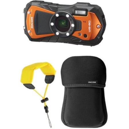 Ricoh WG-80 Orange KIT + Floating Strap + Neoprene Case