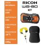 Ricoh WG-80 Orange KIT + Floating Strap + Neoprene Case